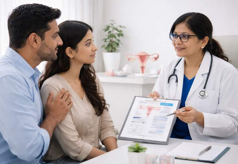 Infertility consultation for husband and wife with gynecologist in Koramangala Bangalore